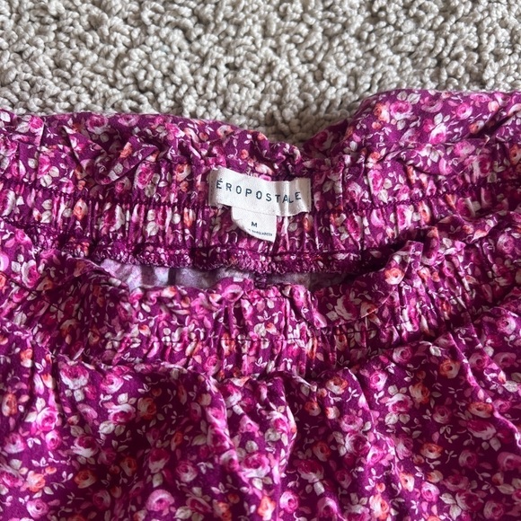 Aeropostale Pink Ruffled Tiered Mini Skirt 310 - Picture 8 of 9